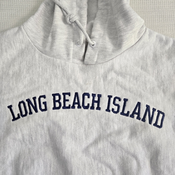 Champion Reverse Weave Hoodie Small Petit Long Beach Island Logo - Picture 6 of 12